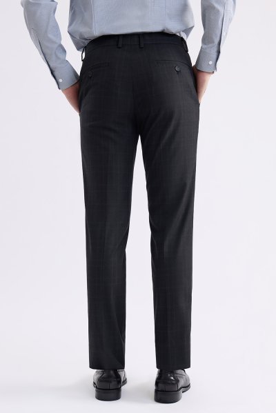 กางเกงขายาว TECHFLEX Checked Slim-Fit Trousers