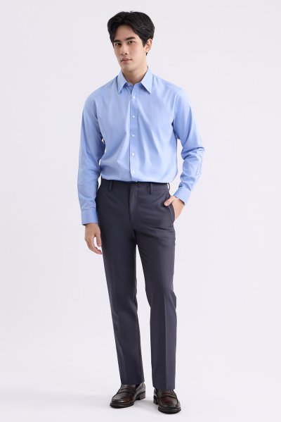 TECHFLEX Slim-Fit Trousers - Grey