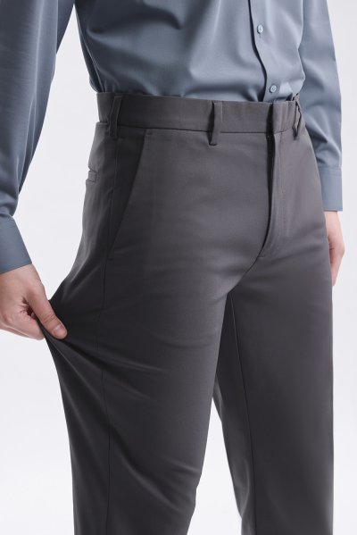 Essential Slim-Fit Trousers - Dark Grey