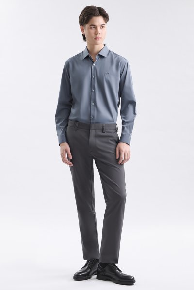 Essential Slim-Fit Trousers - Dark Grey