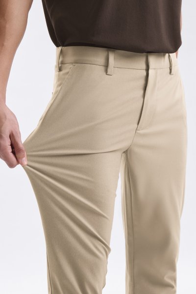 Essential Slim-Fit Trousers - Khaki