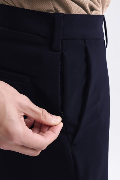 กางเกงขายาว Smart Stretch Slim-Fit Trousers - Navy