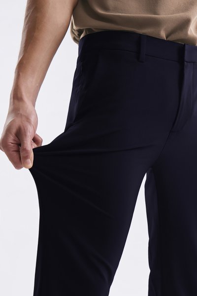 กางเกงขายาว Smart Stretch Slim-Fit Trousers - Navy