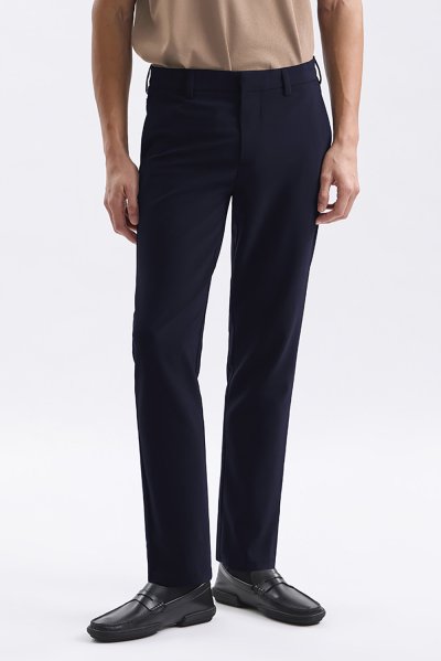 กางเกงขายาว Smart Stretch Slim-Fit Trousers - Navy