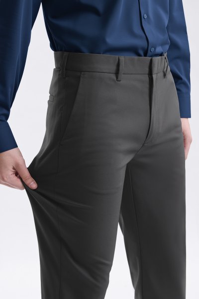 Essential Slim-Fit Trousers - Deep Grey