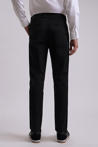 Comfort Stretch Chino Pants - Black