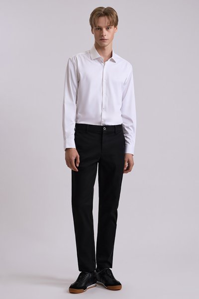 Comfort Stretch Chino Pants - Black