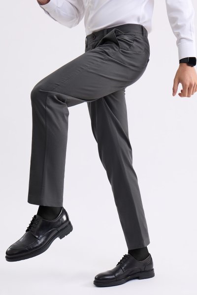 Smart Stretch Chino Pants - Dark Grey