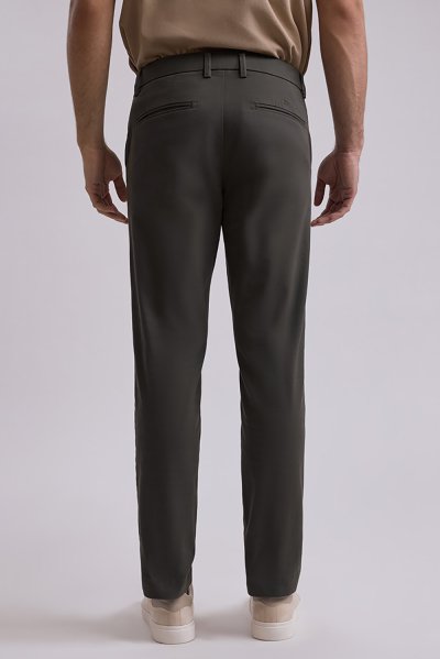 Comfort Stretch Chino Pants - Olive Green