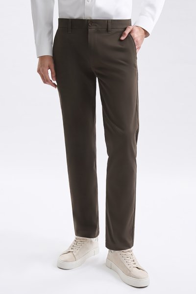 Smart Stretch Chino Pants - Olive Green