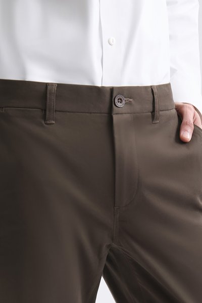 Smart Stretch Chino Pants - Olive Green