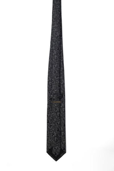 7.5 cm Shadow Bloom Tie - Grey