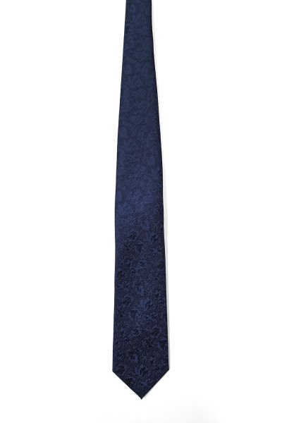 7.5 cm Shadow Bloom Tie - Navy