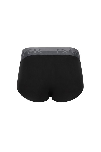กางเกงชั้นในชาย Dapper Pima Cotton Briefs – Black (Pack 2 Pcs.)
