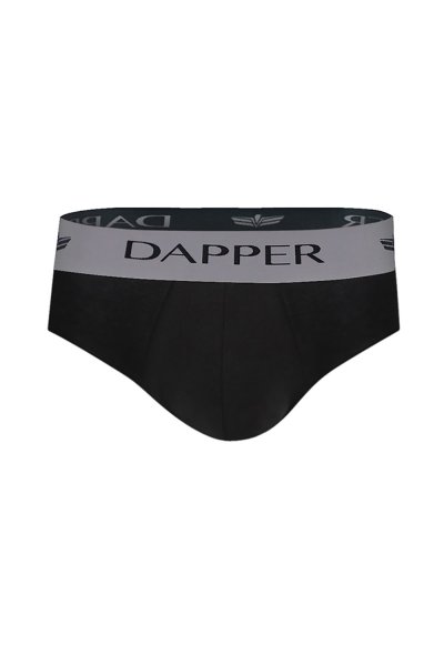 Dapper Iconic Pima Cotton Briefs – Black (Pack 2 Pcs.)