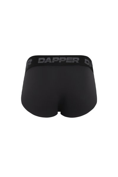 กางเกงชั้นในชาย Dapper Ultraflex Briefs – Black (Pack 2 Pcs.)