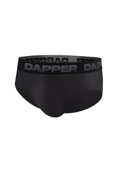 กางเกงชั้นในชาย Dapper Ultraflex Briefs – Black (Pack 2 Pcs.)