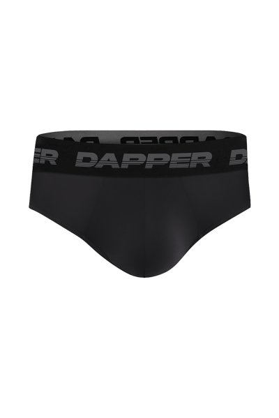 กางเกงชั้นในชาย Dapper Ultraflex Briefs – Black (Pack 2 Pcs.)