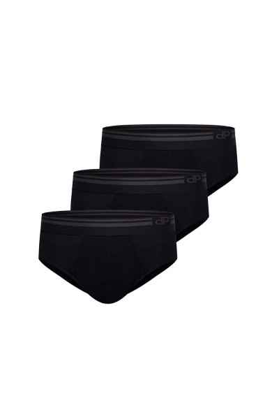 กางเกงชั้นในชาย Dapper Pure Essential Briefs – Black (Pack 3 Pcs.)