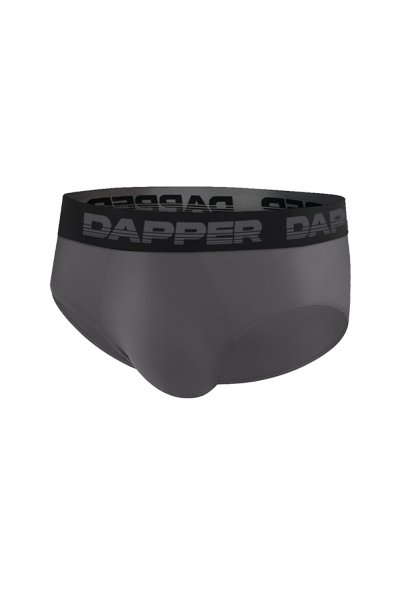 กางเกงชั้นในชาย Dapper Ultraflex Briefs – Grey (Pack 2 Pcs.)