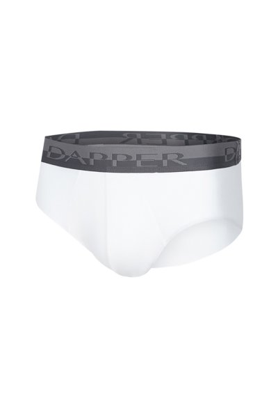 กางเกงชั้นในชาย Dapper Pima Cotton Briefs – White (Pack 2 Pcs.)