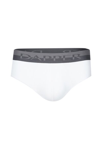 กางเกงชั้นในชาย Dapper Pima Cotton Briefs – White (Pack 2 Pcs.)