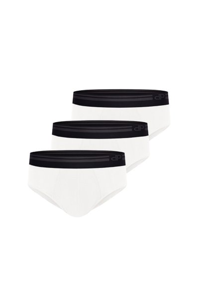 กางเกงชั้นในชาย Dapper Pure Essential Briefs – White (Pack 3 Pcs.)