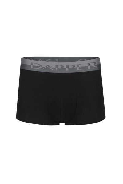 กางเกงชั้นในชาย Dapper Pima Cotton Trunks – Black (Pack 2 Pcs.)