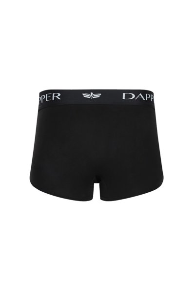 กางเกงชั้นในชาย Dapper Iconic Pima Cotton Trunks – Black (Pack 2 Pcs.)