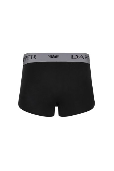 กางเกงชั้นในชาย Dapper Iconic Pima Cotton Trunks – Black (Pack 2 Pcs.)