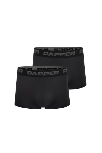 Dapper Ultraflex Trunks – Black (Pack 2 Pcs.)