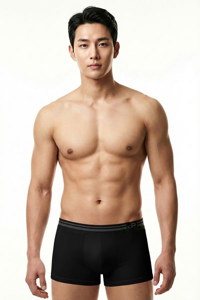กางเกงชั้นในชาย Dapper Pure Essential Trunks – Black (Pack 3 Pcs.)