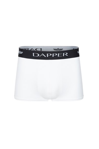 กางเกงชั้นในชาย Dapper Iconic Pima Cotton Trunks – White (Pack 2 Pcs.)