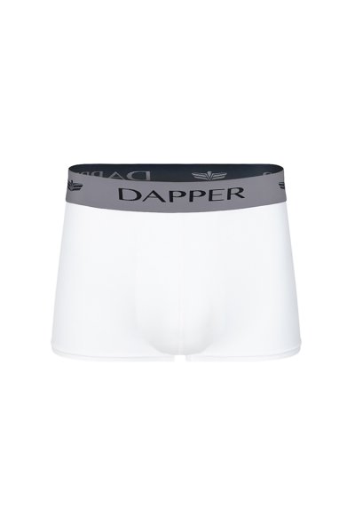 กางเกงชั้นในชาย Dapper Iconic Pima Cotton Trunks – White (Pack 2 Pcs.)