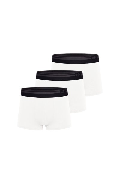 กางเกงชั้นในชาย Dapper Pure Essential Trunks – White (Pack 3 Pcs.)