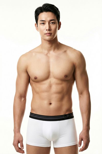 กางเกงชั้นในชาย Dapper Pure Essential Trunks – White (Pack 3 Pcs.)