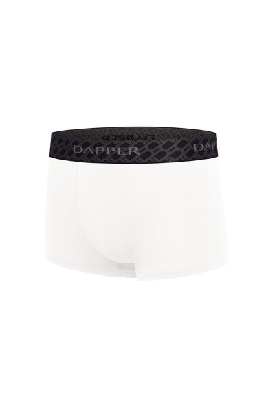 กางเกงชั้นในชาย Dapper Monogram Trunks – White (Pack 3 Pcs.)