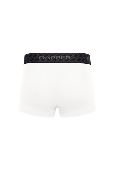 กางเกงชั้นในชาย Dapper Monogram Trunks – White (Pack 3 Pcs.)