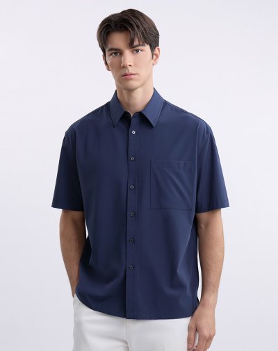 เสื้อเชิ้ตแขนสั้น Lightweight Blend Shirt