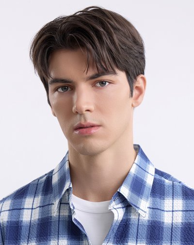 เสื้อเชิ้ตแขนสั้น Habour Plaid Print Shirt