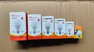 หลอดไฟ LED Bulb light ซื้อ 8 แถม 2 = ได้ถึง 10 หลอด : ขั้วเกลียว E27 ไฟ 220 V มีขนาด 3W 5 W 9W 12W 15W 18W