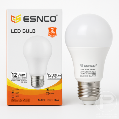 ESNCO (เซท 10 ดวง) หลอดไฟ LED โคมไฟบ้าน หลอดไฟแสงขาว แสงวอม