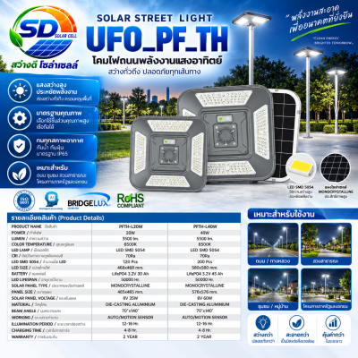 LED STREET LIGHT โคมไฟถนน UFO รุ่น UFO_PF_TH ขนาด PFTH-L40W
