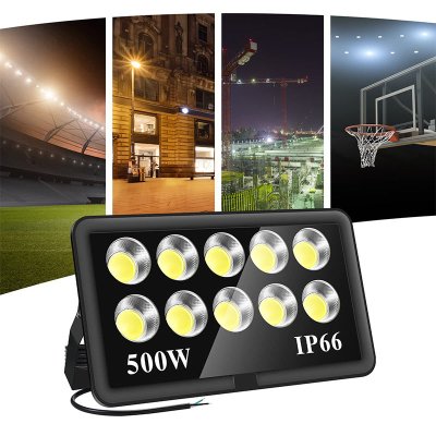 ไฟสนาม COB โคมไฟสปอร์ตไลท์สนามกีฬา วัตต์สูง 100W, 200W, 300W, 400W, 500W และ 1000W