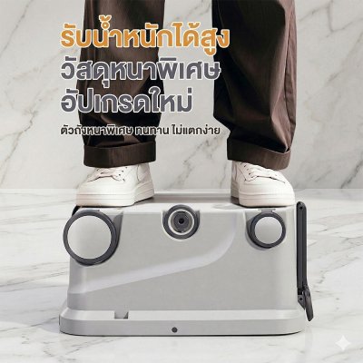 ไม้ถูพื้น Spin Mop 360° ด้วยถังน้ำหมุนคู่ แห้งเร็ว ไม่ต้องใช้มือบิดน้ำ มีล้อลากได้ ใช้งานสะดวกสบาย