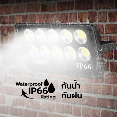 ไฟสนาม COB โคมไฟสปอร์ตไลท์สนามกีฬา วัตต์สูง 100W, 200W, 300W, 400W, 500W และ 1000W