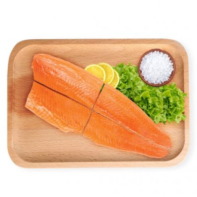 Frozen Salmon Skinless Loin (ปลาแซลมอนแอตแลนติก และเทร้าต์ ตัดลอยน์ ไม่มีหนัง)