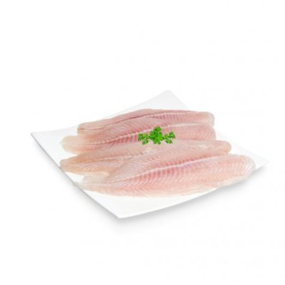 Frozen Pangasius Dory Fillet 1 kg. (เนื้อปลาแพนกาเซียสดอร์รี่ แล่ครึ่งซีก ไม่มีก้าง ไม่มีหนัง)