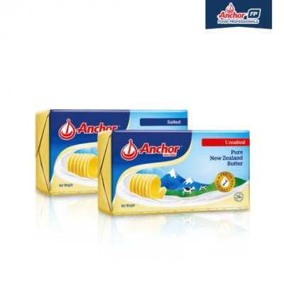 Anchor Unsalted Butter (เนยก้อนแองเคอร์แบบจืดขนาด 454 ก.)