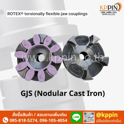 ยอย KTR Rotex GJS เหล็กหล่อเหนียวเยอรมัน GGG40 GR สีเขียว สีม่วง สีส้ม KTR Rotex Coupling Nodular Cast Iron Type GR ยอยเหล็กหล่อ ยอยเหล็กเหนียว ยางยอยเยอรมัน ขนาด 9, 14, 19, 24, 28, 38, 42, 48, 55, 65, 75, 90, 100, 110, 125, 140, 160, 180